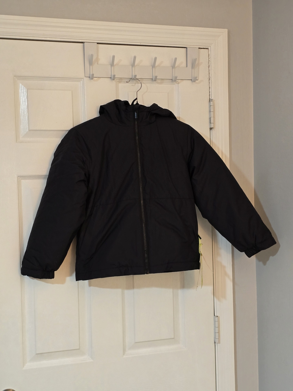 all in motion Black Hooded Puffer Jacket for Kids